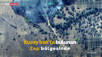 Irak'ın kuzeyinde mühimmat yüklü araç böyle vuruldu