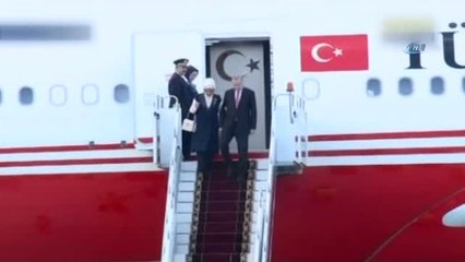 Cumhurbaşkanı Erdoğan Kırgızistan'da Resmi Törenle Karşılandı
