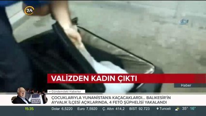 Valizden kadın çıktı