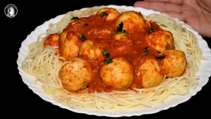 下载视频: Kofta Spaghetti Recipe - Tasty Spaghetti and Meatballs by Kitchen With Amna