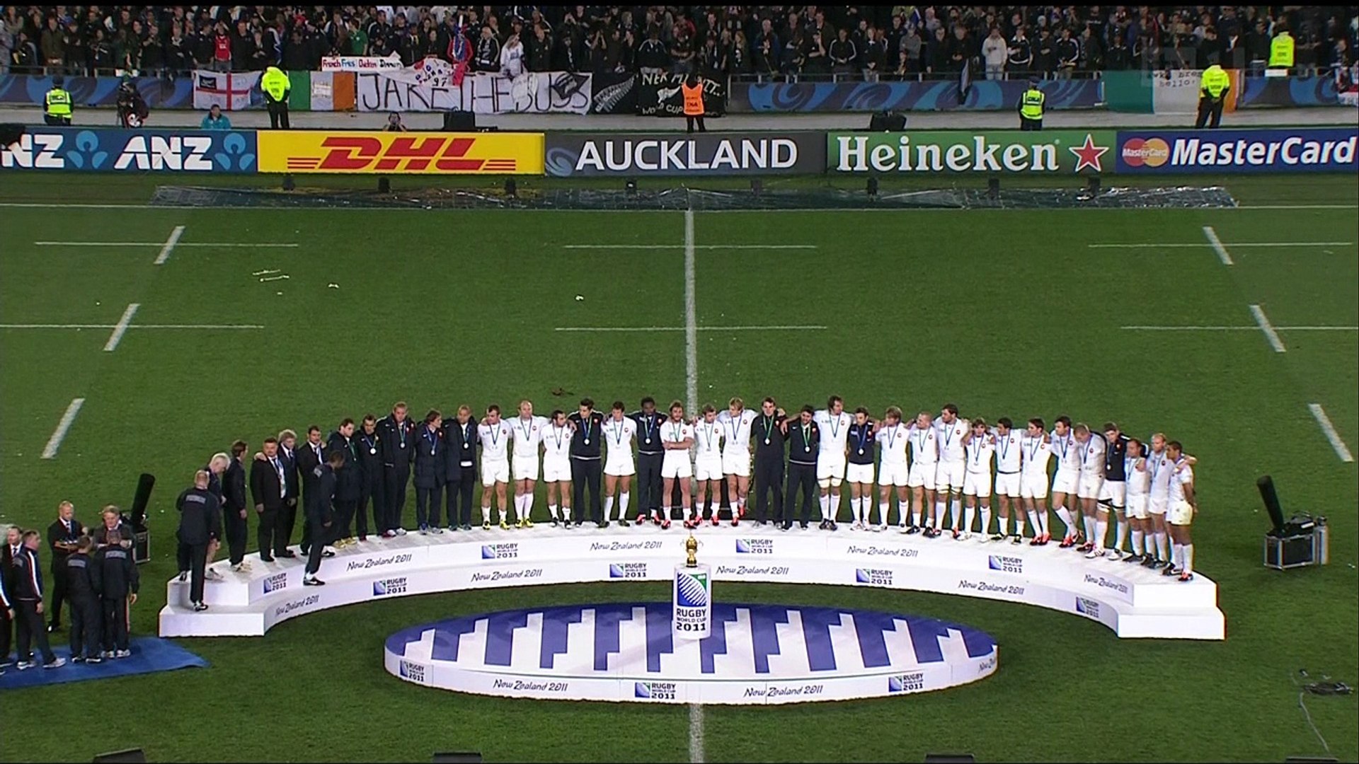 Rugby World Cup 2011 Final - France vs New Zealand - Trophy Ceremony -  video Dailymotion