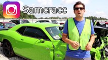 I Found Offset's Wrecked Hellcat at a Copart Salvage Car Auction! *Migos*