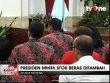 Presiden Joko Widodo Minta Stok Beras Ditambah