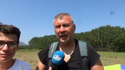 Simav’da yamaç paraşütü festivali