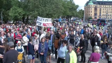 İsveç'te Irkçılık ve Ayrımcılığa Karşı Gösteri - Stockholm