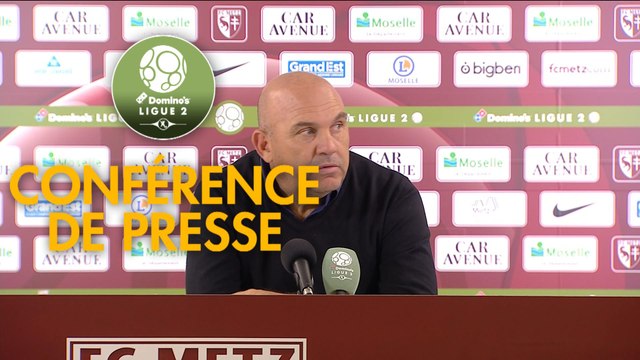 Conférence de presse FC Metz - RC Lens (2-0) : Frédéric ANTONETTI (FCM) - Philippe MONTANIER (RCL) - 2018/2019
