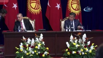 Erdoğan Kırgızistan’da açıkladı