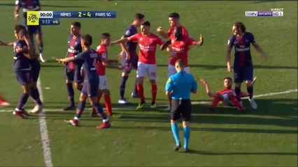 Kylian Mbappe Red Card vs Nimes!