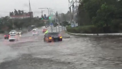 제주 기습 폭우 피해...오전까지 약한 비 / YTN