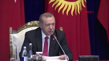 Cumhurbaşkanı Erdoğan, Kırgızistan'da Mevkidaşı Ceenbekov ile Ortak Basın Toplantısında Konuştu 4