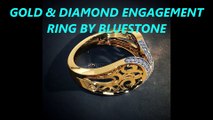 GOLD & DIAMOND ENGAGEMENT RING BY BLUESTONE , FINGER RING DESIGNS FOR WOMEN, FASHION JEWELLERY NEAR ME