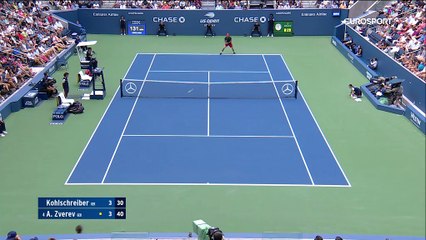 Avec un festival de coups gagnants, Kohlschreiber a fait chuter Zverev