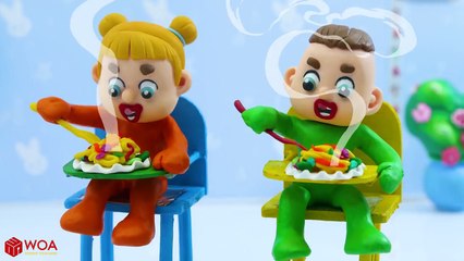 LUKA BABY BIRTHDAY PARTY SURPRISE  PLAY DOH CARTOONS FOR KIDS