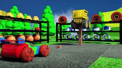 Mcqueen & Colossus Choose Unusual FRUIT Wheels - Kids funny Cartoons