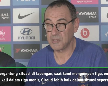 Dalam Situasi Seperti Itu Giroud Lebih Baik - Sarri Jelaskan Pergantian Morata