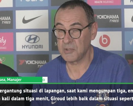 Dalam Situasi Seperti Itu Giroud Lebih Baik - Sarri Jelaskan Pergantian Morata