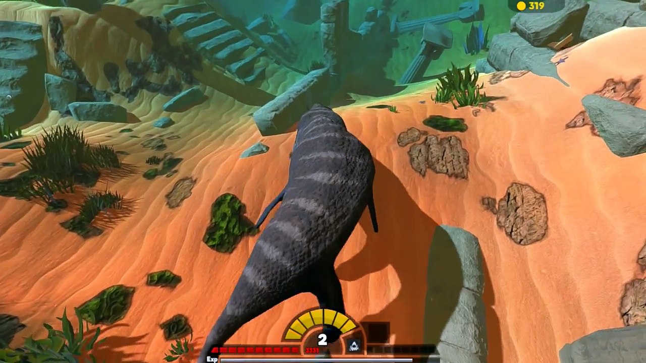 PLAYING AS THE MOSASAUR!!! - Fish Feed Grow
