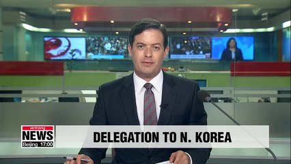 S. Korean President Moon Jae-in announces a five-member delegation that will visit N. Korea on Wednesday