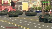 Russia showcased military strength during the parade on Red Square.