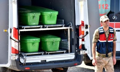 Feci kaza sonrası yürek burkan görüntüler