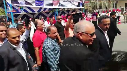 أهالى الخارجة ينظمون احتفالية لاستقبال محافظ الوادى الجديد