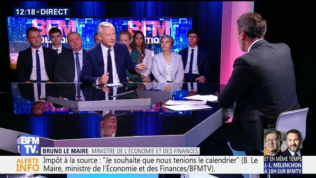 Ce qui compte ce n'est pas la manière dont on prélève l'impôt, c'est le montant des impôts , Bruno Le Maire