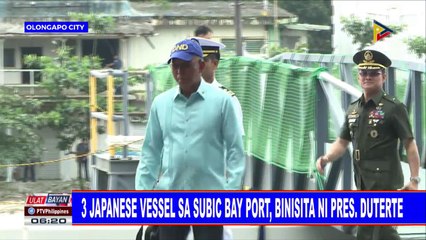Three japanese vessel sa Subic Bay Port, binisita ni Pangulong #Duterte
