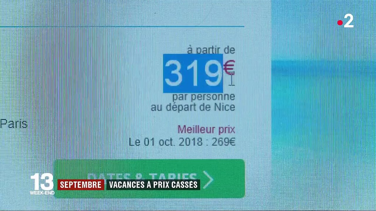 Septembre : des vacances à prix cassés