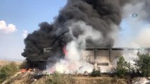 Denizli'de Nakliye Deposu Olarak Kullanılan Binada Yangın Çıktı