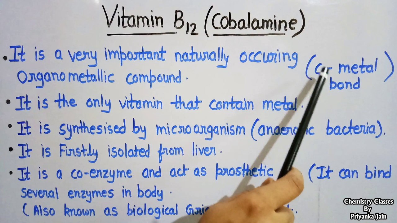 Vitamin B12 / cobalamin ; its structure , functions , biological role