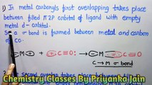 Pi Backbonding[Ppi-Ppi ,Ppi- dpi ]  in different molecules & complexes