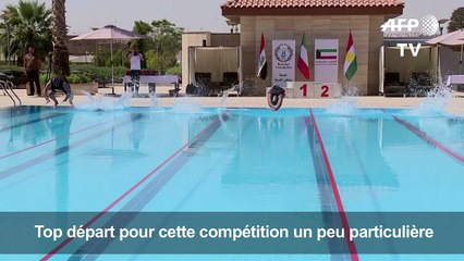 En Irak, des amputés de la guerre nagent contre le handicap