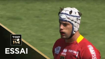 TOP 14 - Essai Karl CHATEAU (USAP) - Agen - Perpignan - J2 - Saison 2018/2019