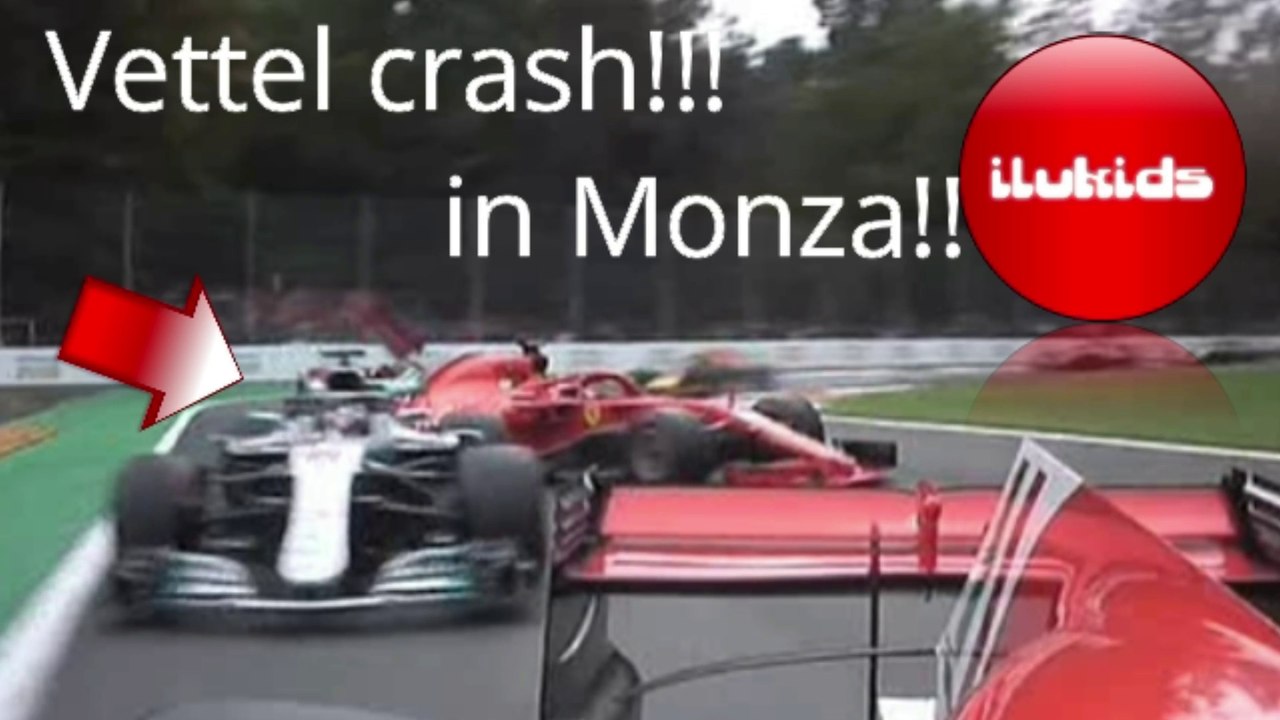 ACCIDENTE VETTEL GP ITALIA MONZA F1 2018 SEBASTIAN VETTEL CRASH