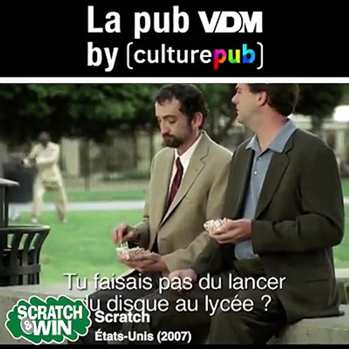 Aujourd'hui c'est la Pub VDM by Culture Pub : #Scratch N'acceptez pas n'importe quel pari