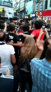 Beşiktaş JK - Partizan Belgrad oyunu öncəsi Beşiktaş çarşısından maraqlı görüntülər