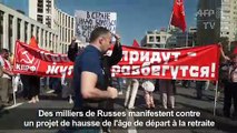 Moscou: manifestation contre la réforme des retraites