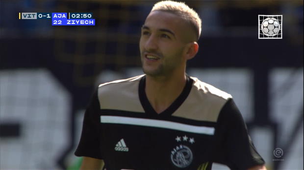 Ziyech scores brilliant opener for Ajax