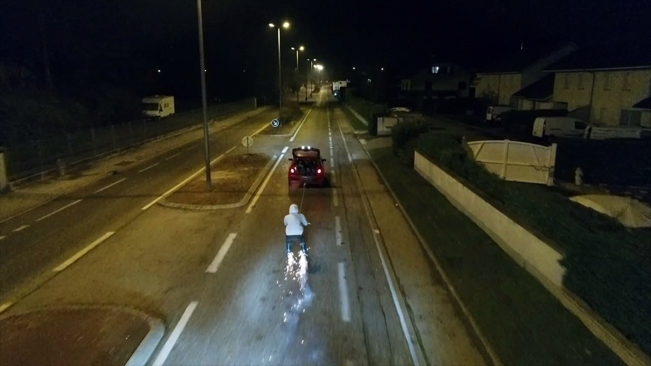 Ski Bitume - Road Ski - Skiing without snow 110 km/h in road - EJPP