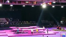 Presenting perfect routine, Olympic champion Dong Dong leads the qualification of #trampline at #AsianGames.