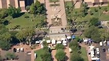 【Video】US Senator John McCain's flag-draped casket arrived at the Arizona State Capitol on August 29 where people can pay their last respects. He will be buried