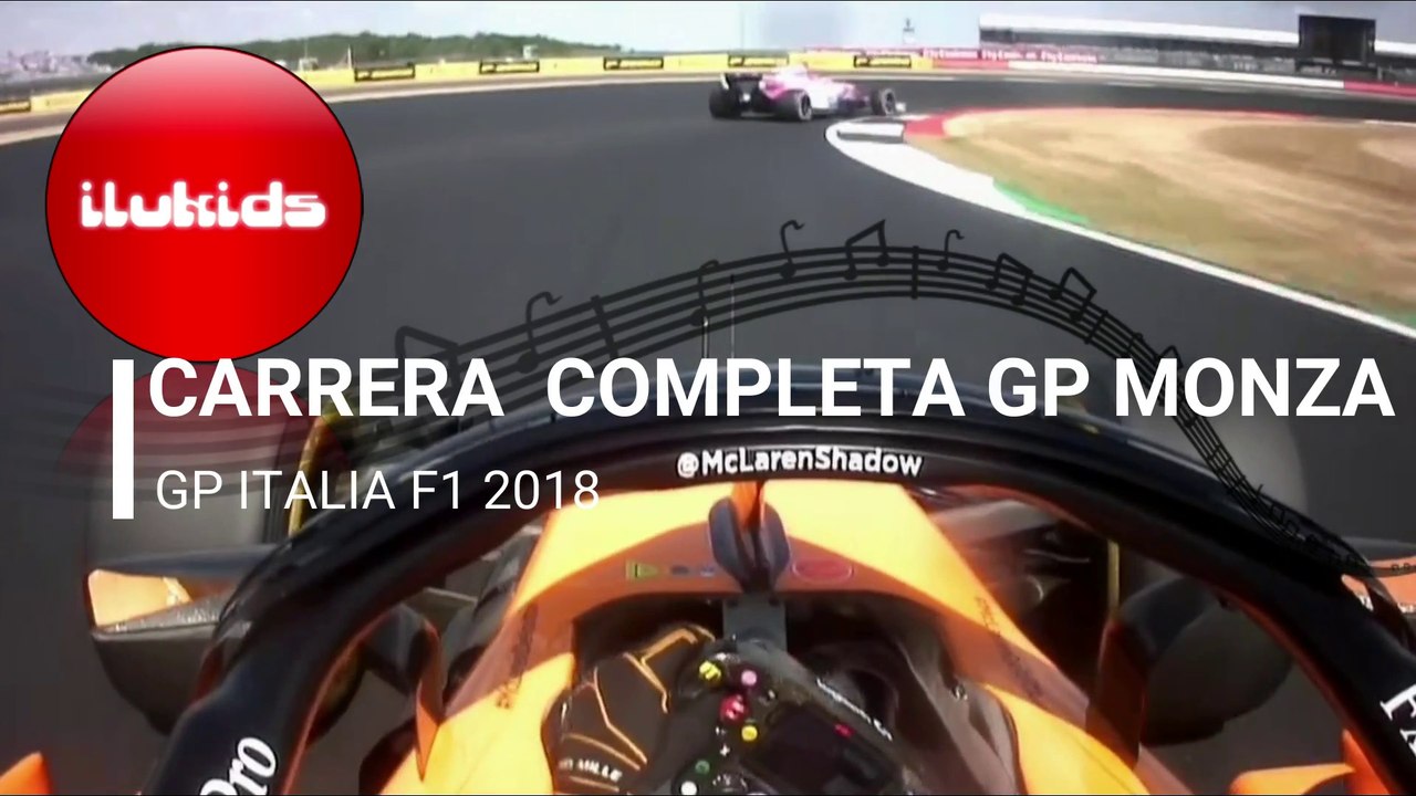 CARRERA COMPLETA GP MONZA F1 2018 DIRECTO ACCIDENTE SEBASTIAN VETTEL LEWIS HAMILTON WIN