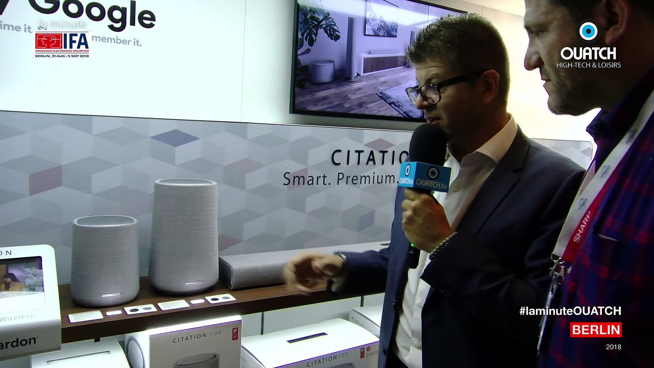 la minute S06E15 : [IFA 2018] Harman-Kardon Citation : enceintes Premium Google Assistant