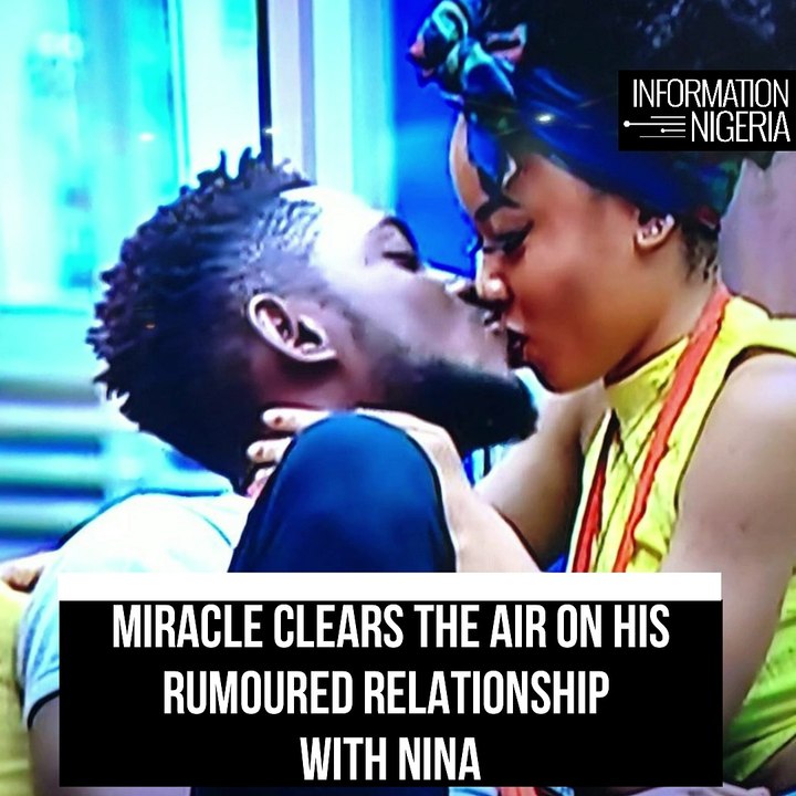 ‘Nina and I are not dating, we are not in love’ – Miracle begs fans