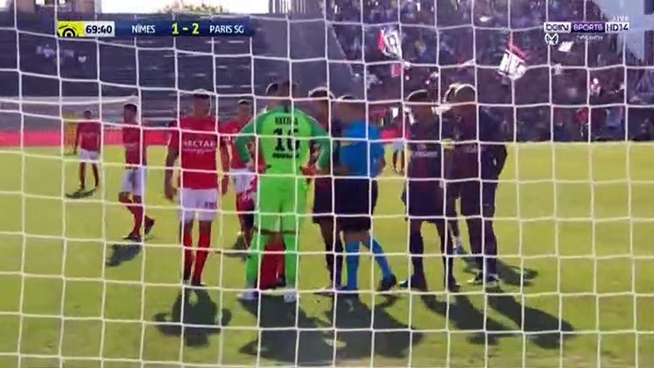 Teji Savanier Goal HD Nimes	2-2	Paris SG 01.09.2018