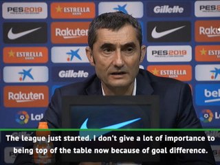 Valverde laughs off Barcelona title edge after three matches