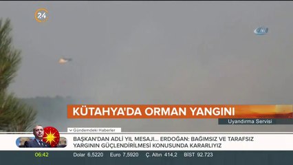 Kütahya'da orman yangını