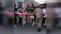 Maganda kurşunuyla yaralanan gence askeri helikopterle sevk