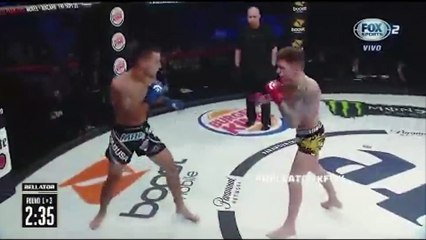 Artistlik yapan kafes dövüşçüsünü ilk raundda bayılttı