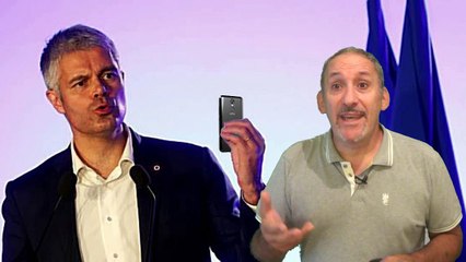 Laurent Wauquiez envoi un SMS à tous ses potes
